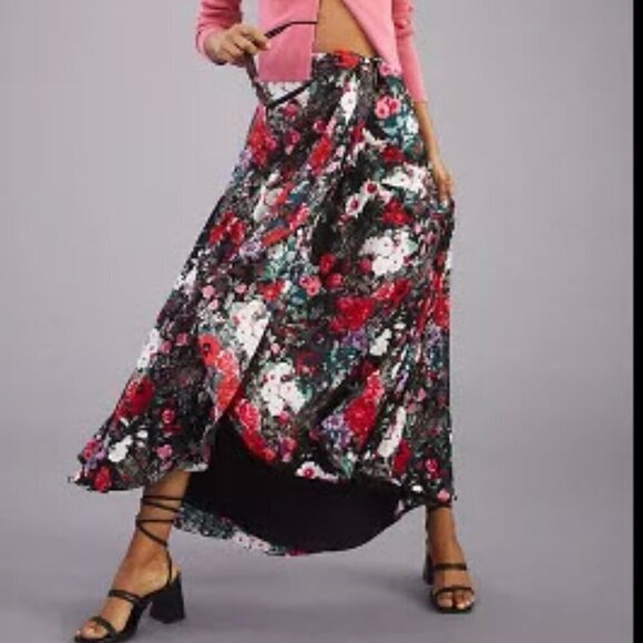NWOT Anthropologie Hutch Wrap Maxi SPRING Skirt Size SMALL EASTER - Picture 1 of 10
